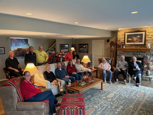 2023 softball social at Jim Anderson's house